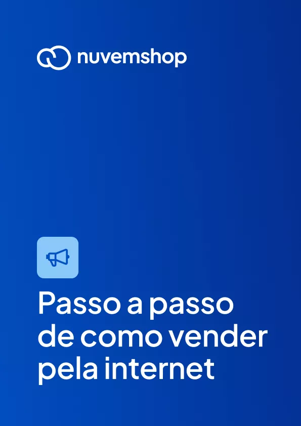 Capa do Ebook da Nuvemshop de como vender pela Internet